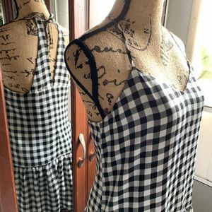 🌸 Floral Checkered Vera Wang Dress 🌸